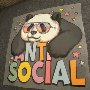 Anti Social Panda Dtf Transfer